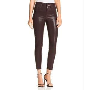 ❤️ JOES COATED CROPPED SKINNY JEANS IN JET BLACK, 10 (30)
